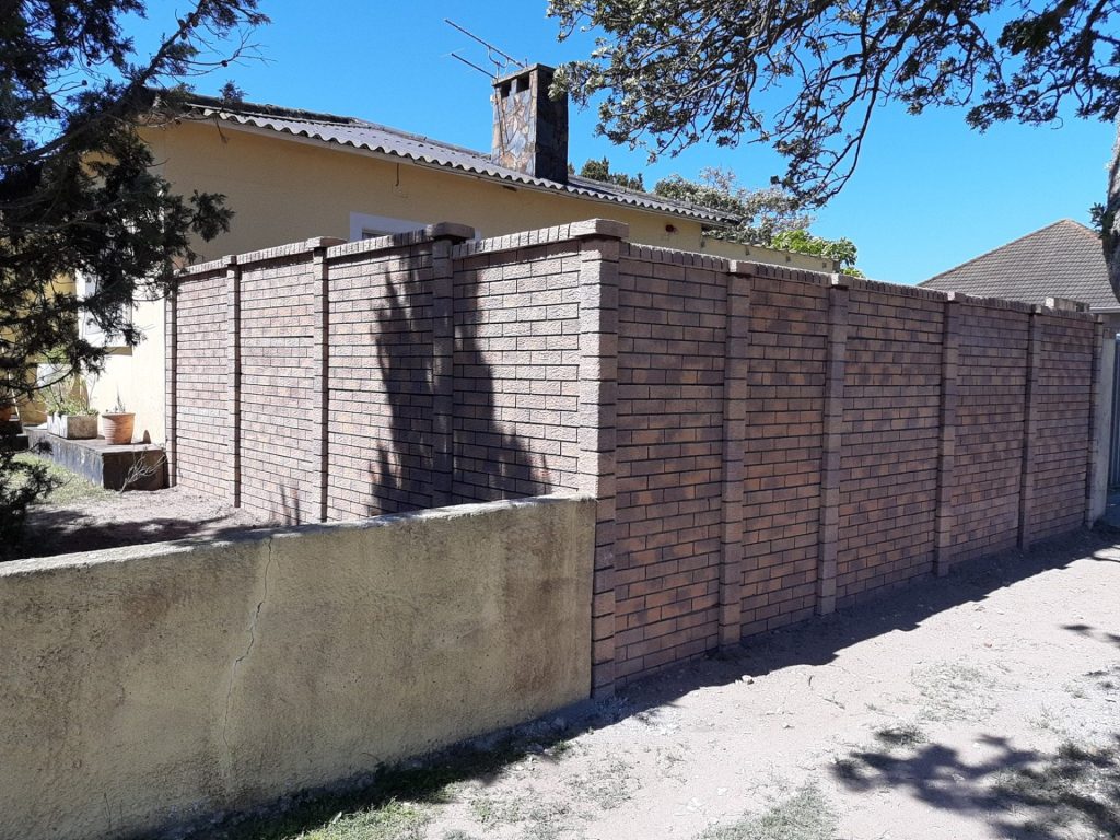 a brick wall and a wall